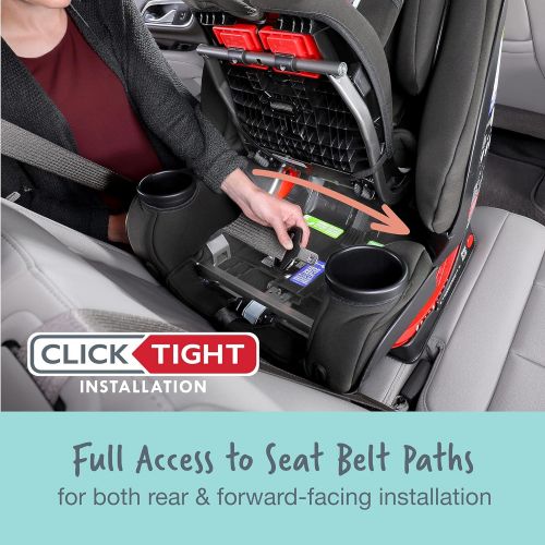  Britax One4Life ClickTight All-In-One Car Seat ? 10 Years of Use ? Infant, Convertible, Booster ? 5 to 120 Pounds, Spark Premium Soft Knit Fabric [Amazon Exclusive]