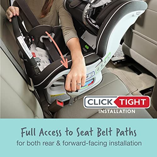  Britax Marathon ClickTight Convertible Car Seat, Dual Comfort Grey - Moisture Wicking & Ventilating Fabric [Amazon Exclusive]