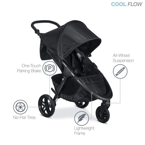  Britax B-Free Stroller, Cool Flow Grey