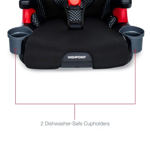  Britax Highpoint 2-Stage Belt-Positioning Booster Car Seat, Cool Flow Gray - Highback and Backless Seat