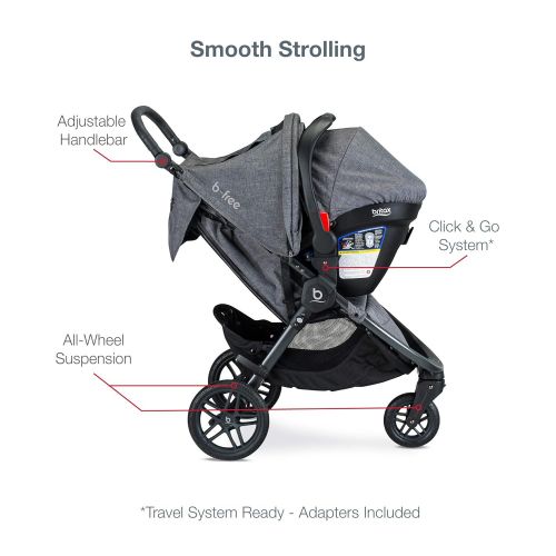  Britax B-Free & B-Safe Gen2 Flexfit Travel System, Vibe