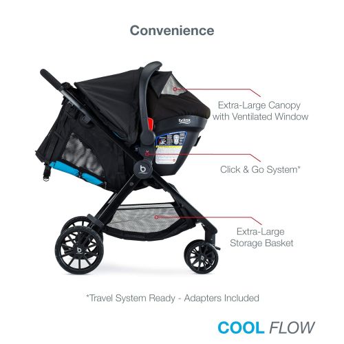  Britax B-Lively & B-Safe Gen2 Flexfit Travel System, Cool Flow Teal