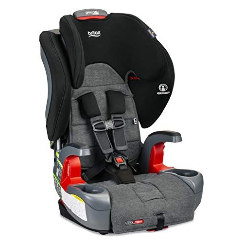  Britax Grow with You ClickTight Harness-2-Booster Car Seat, StayClean Grey - Stain, Moisture & Odor Resistant Fabric