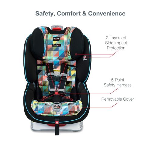  BRITAX Britax Boulevard ClickTight Anti-Rebound Bar Convertible Car Seat, Vector