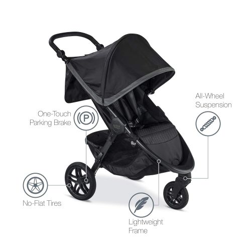  BRITAX Britax B-Free & B-Safe Ultra Travel System, Pewter