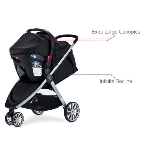  BRITAX Britax B-Lively & B-Safe 35 Travel System, Raven