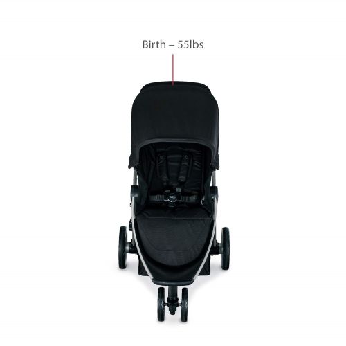  BRITAX Britax B-Lively Lightweight Stroller, Raven