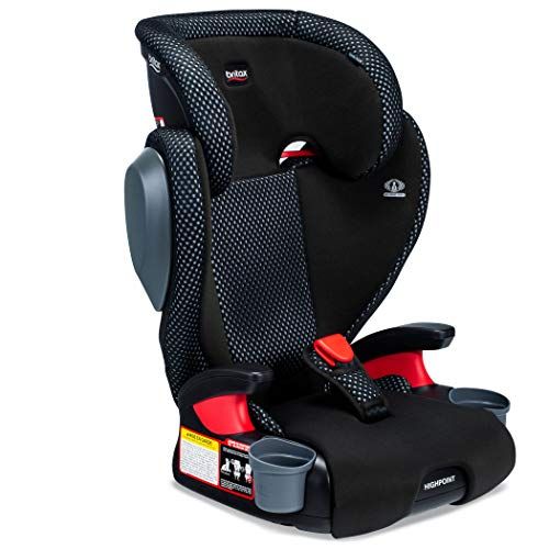  Britax Highpoint 2-Stage Belt-Positioning Booster Car Seat, Cool Flow Gray - Highback and Backless Seat