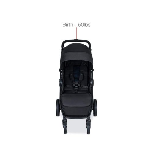  Britax B-Clever Compact Stroller, Cool Flow Teal - One Hand Fold, Ventilated Seating Area, All Wheel Suspension