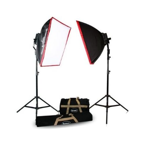  Britek#FK3200 Professional Photography 3200w Fluorescent Lighting Kit with 2 Fluorescent Light Bank+2 Softbox+16 Fluorescent Lamp+2 Giant Light Stand+2 Carrying Bag