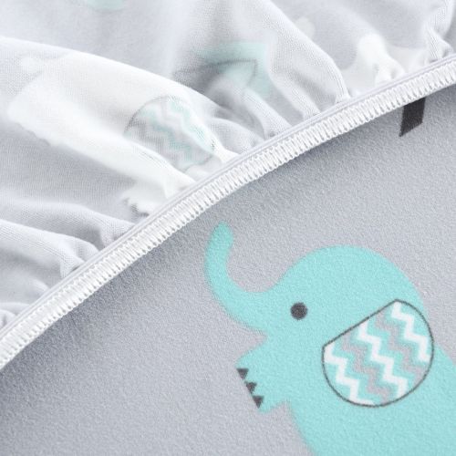  [아마존베스트]BROLEX Stretchy Fitted Crib Sheets Set-Brolex 2 Pack Portable Crib Mattress Topper for Baby Boys Girls,Ultra Soft...