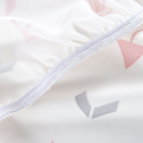  [아마존베스트]BROLEX Stretchy Fitted Crib Sheets Set 2 Pack Portable Crib Mattress Topper for Baby Girls Boys,Ultra Soft...