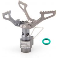 BRS Stove BRS 3000T Stove Titanium Ultralight Backpacking Stove Portable Propane Camping Stove Gas Burner Camp Stove only 26g with Extra O Ring (BRS-3000T Stove)
