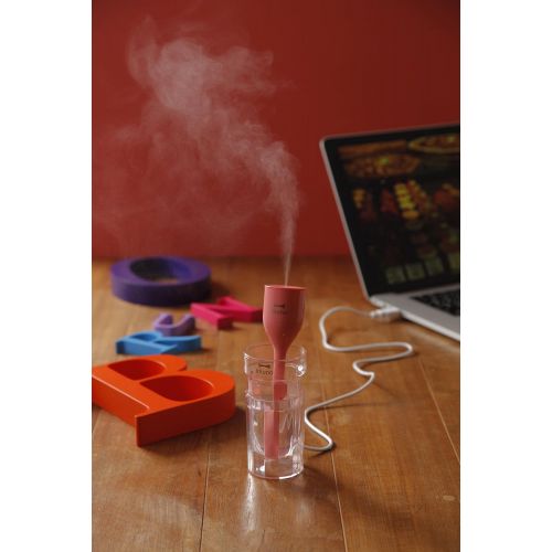  BRUNO Personal USB Ultrasonic humidifier Tulip Stick 2 (Coral Pink)