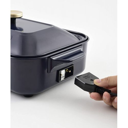  [아마존베스트]BRUNO compact hot plate BOE-21 (navy) (Japan Domestic genuine products)