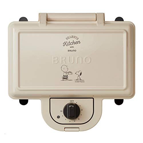  [아마존베스트]BRUNO Peanuts Hot Sand Maker double BOE069-ECRU White Japan Import