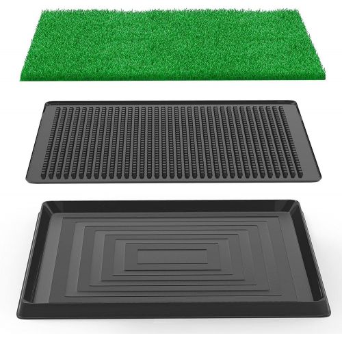  BS Dog Toilet Mat Grass Pad Mat Turf Patch Puppy Pet Potty Training Pee Indoor Outdoor Home Garden Balcony Roof Durable Easy to Clean & eBook by BADA Shop