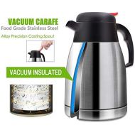 BSET BUY 1.5L Thermoskannen Kaffeebereiter Edelstahl Vakuum Kaffeebereiter Isolations Topf Kaffeekannen thermosflasche - Heiss und kalt dual Gebrauch