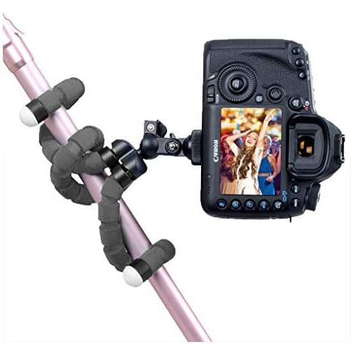  [아마존베스트]BSET BUY Mobile Phone Tripod Flexible iPhone Tripod Mount Camera Tripod Mini Tripod Travel Tripod with Bluetooth Remote Control for iPhone, Android Phones, Cameras and GoPro