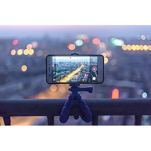  [아마존베스트]BSET BUY Mobile Phone Tripod Flexible iPhone Tripod Mount Camera Tripod Mini Tripod Travel Tripod with Bluetooth Remote Control for iPhone, Android Phones, Cameras and GoPro