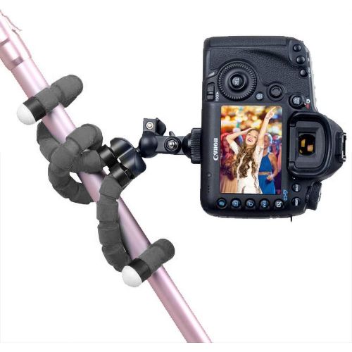  [아마존베스트]BSET BUY Mobile Phone Tripod Flexible iPhone Tripod Mount Camera Tripod Mini Tripod Travel Tripod with Bluetooth Remote Control for iPhone, Android Phones, Cameras and GoPro