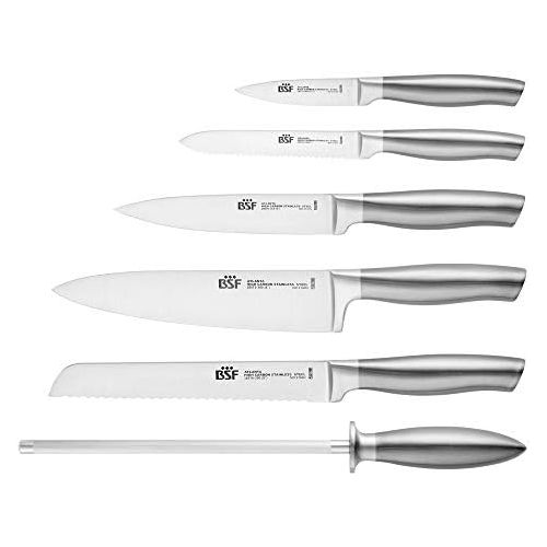  [아마존베스트]BSF 18570-007-0 Atlanta, 7-Piece Knife Block Set, Wood, Anthracite