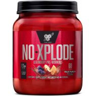 [아마존 핫딜] [아마존핫딜]BSN N.O.-XPLODE Pre Workout Supplement with Creatine, Beta-Alanine, and Energy, Flavor: Fruit Punch, 60 Servings (Package may vary)