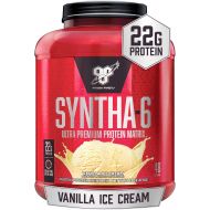 BSN SYNTHA-6 Whey Protein Powder, Micellar Casein, Milk Protein Isolate Powder, Vanilla Ice Cream, 48 Servings (Package May Vary)