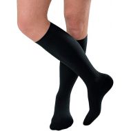JOBST forMen Ambition Knee High 15-20 mmHg Ribbed Dress Compression Socks, Closed Toe, 1 Long, Brown