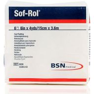 BSN 9036 6 in. x 4 yard Sof-Rol Cast Padding Synthetic Rayon, 6 Rolls per Bag