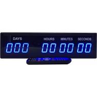 Blue 1.8 9Digits Large LED Countdown Count Up Days Clock With Wireless Remote by BTBSIGN