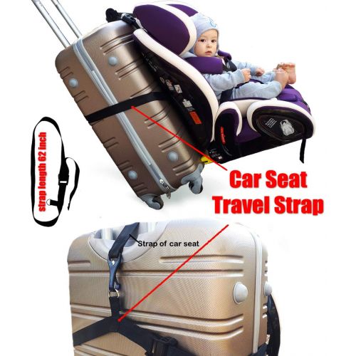  BTC - Baby Travel Care Car Seat Travel Bag + Car Seat Travel Strap  Gate Check Bag for Car Seats