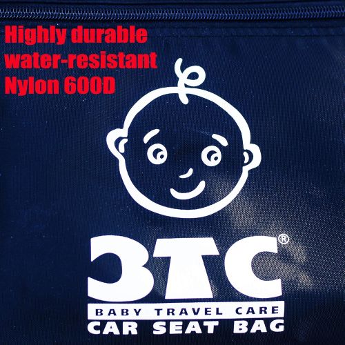  BTC - Baby Travel Care Car Seat Travel Bag + Car Seat Travel Strap  Gate Check Bag for Car Seats