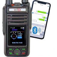 BTECH GMRS-PRO IP67 Submersible Radio with Texting & Location Sharing, GPS, Bluetooth Audio, Compass, NOAA Weather Alerts, Dual Band (VHF/UHF) Scanner, Long Range Two-Way GMRS Walkie Talkie