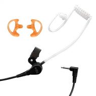 [아마존베스트]BTECH QHM01 3.5mm Listen-ONLY Heavy-Duty Surveillance Earpiece (Includes earmolds and Earbud) with Clear Acoustic Coil Tube for Two-Way Radios, Transceivers, and Radio Speaker Mics