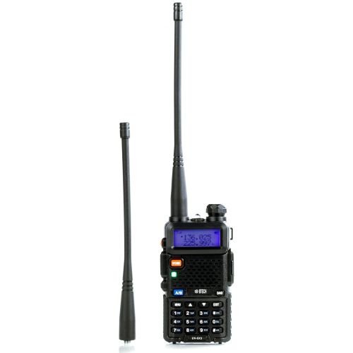  [아마존베스트]BTECH UV-5X3 5 Watt Tri-Band Radio VHF, 1.25M, UHF, Amateur (Ham), Includes Dual Band Antenna, 220 Antenna, Earpiece, Charger, and More