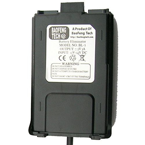  [아마존베스트]BTECH, BaoFeng BL-5 Battery Eliminator for for BF-F8HP, UV-5X3, and UV-5R Radios