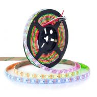 BTF-LIGHTING WS2812b 5m 60leds/pixels/m Waterproof IP65 Flexible Individually Addressable Strip Light Dream Color DC5V 16.4ft