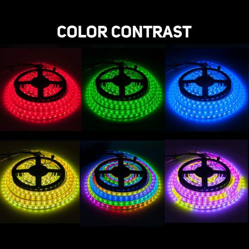  BTF-LIGHTING WS2812b 5m 60leds/pixels/m Waterproof IP65 Flexible Individually Addressable Strip Light Dream Color DC5V 16.4ft