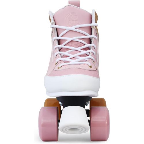  BTFL Rollschuhe Rosa Girlie fuer Madchen,Retro-Rollschuhe,Dance-Roller,Rollerskates