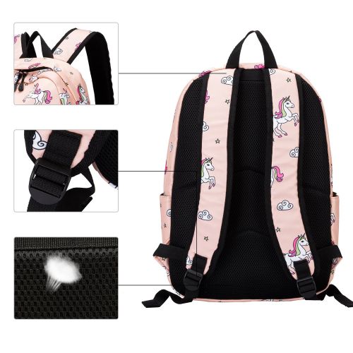  BTOOP School Backpack for Girls Cute Bookbag Laptop SchoolBag with Lunch tote for Teens Boys Kids Waterproof travel Daypack