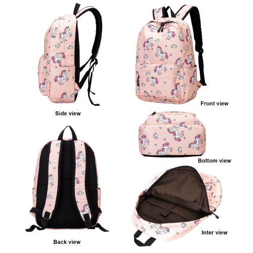  BTOOP School Backpack for Girls Cute Bookbag Laptop SchoolBag with Lunch tote for Teens Boys Kids Waterproof travel Daypack