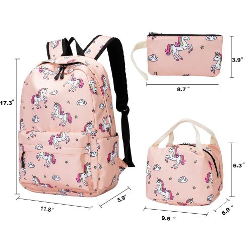  BTOOP School Backpack for Girls Cute Bookbag Laptop SchoolBag with Lunch tote for Teens Boys Kids Waterproof travel Daypack