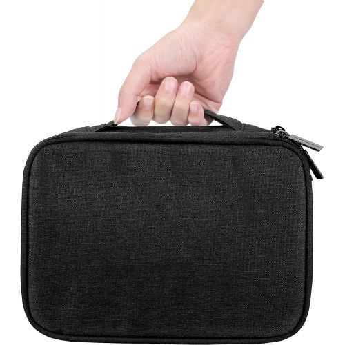  [아마존베스트]BUBM Travel Electronic Organizer, Double Layer Gadget Storage Bag for Cables, Cord, USB Flash Drive, Power Bank and More-a Sleeve Pouch