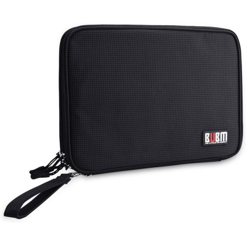  [아마존베스트]Electronics Accessories Organizer BUBM Travel Cable Bag Cord Gadgets Organizer for IPad-Black