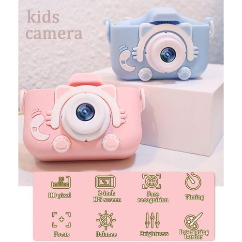  BUBM Kids Camera Upgraded Kid Digital Camera for Girls and Boys,1080 IPS Child Video Camera Toys Gift for 3-10 Years Old Children [32GB Memory Card,Protective Case Include] (Blue)