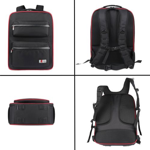  [아마존베스트]BUBM Waterproof Game backpack Travel Carrying Case Storage Bag for PlayStation 4 Pro System and Accessories Fits PS4 Xbox Model Black