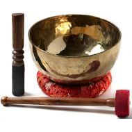 [아마존베스트]BUDDHAFIGUREN/Billy Held BUDDHAFIGUREN Singing Bowl handmade 1000 - 1100 g with Accessories 4 Pieces