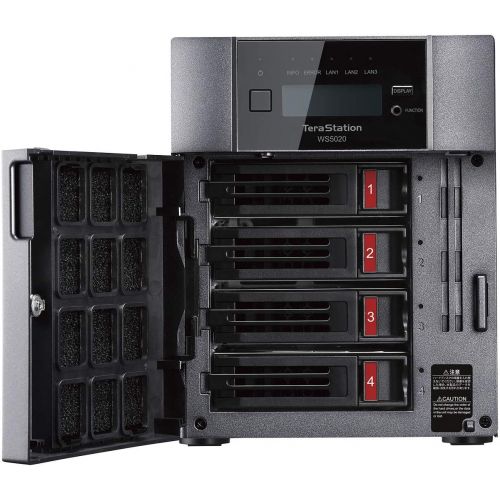  BUFFALO TeraStation WS5420DN 8TB (4x2TB) Desktop NAS Windows Server IoT 2019 with Hard Drives Included / 4 Bay / 10GbE / Storage Server / NAS Storage / Network Storage / File Serve