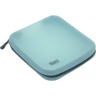 BUILT Square Reusable Dishwasher Safe Zippered Silicone Deep Snack Bag Blue 5269885
